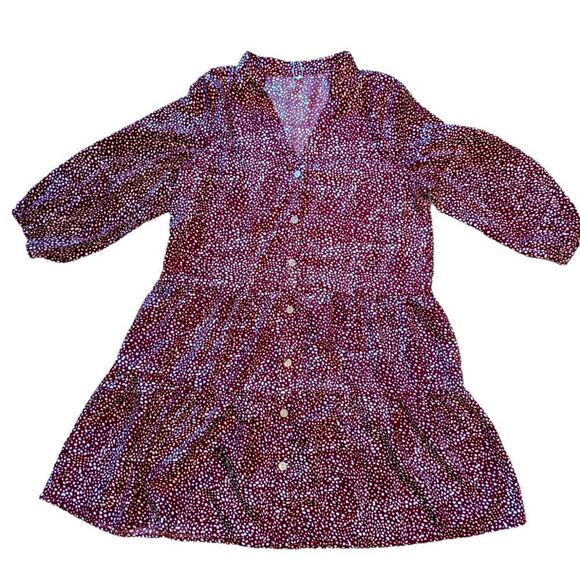 🛍️ Red & White Vintage Inspired Dress Nwt - Picture 1 of 5